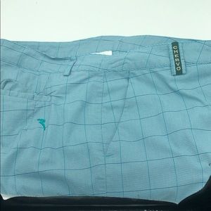 Chervo Sports Sunblock Golf Pant Men's Size 36 16.5 W X 31.5 Inseam Checked Blue